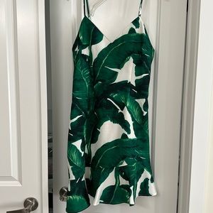 Tropical design dress size large